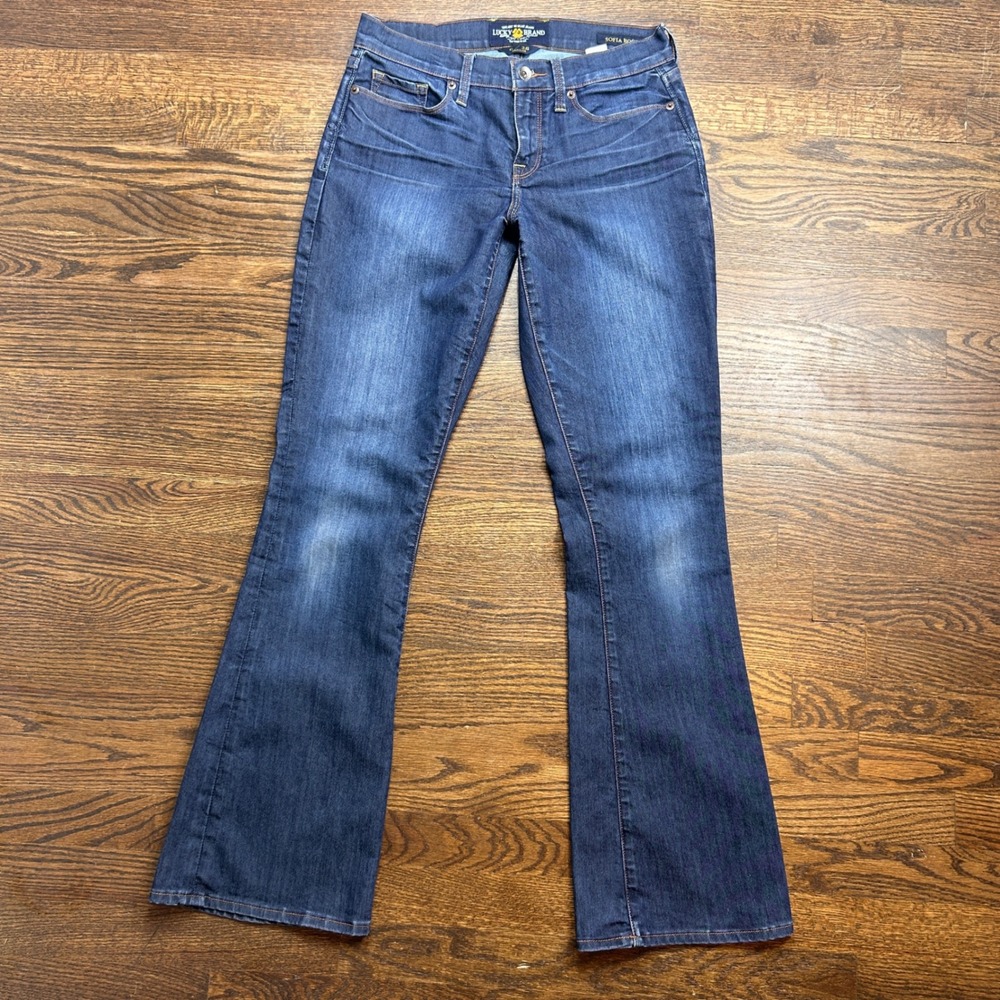 Lucky Brand Sofia Boot Jeans Womens 6 28 Dark Wash Bootcut Stretch Regular